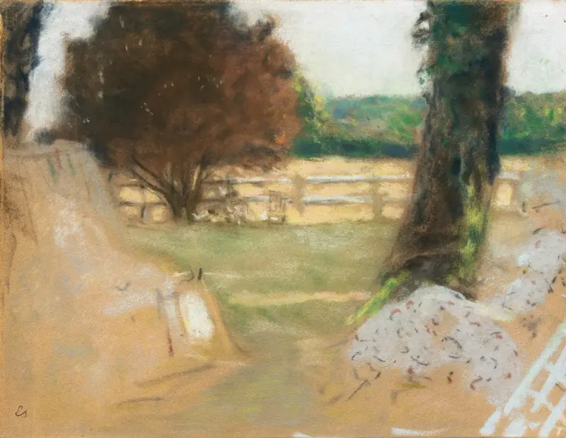 Den vita grinden vid Clayes av Édouard Vuillard