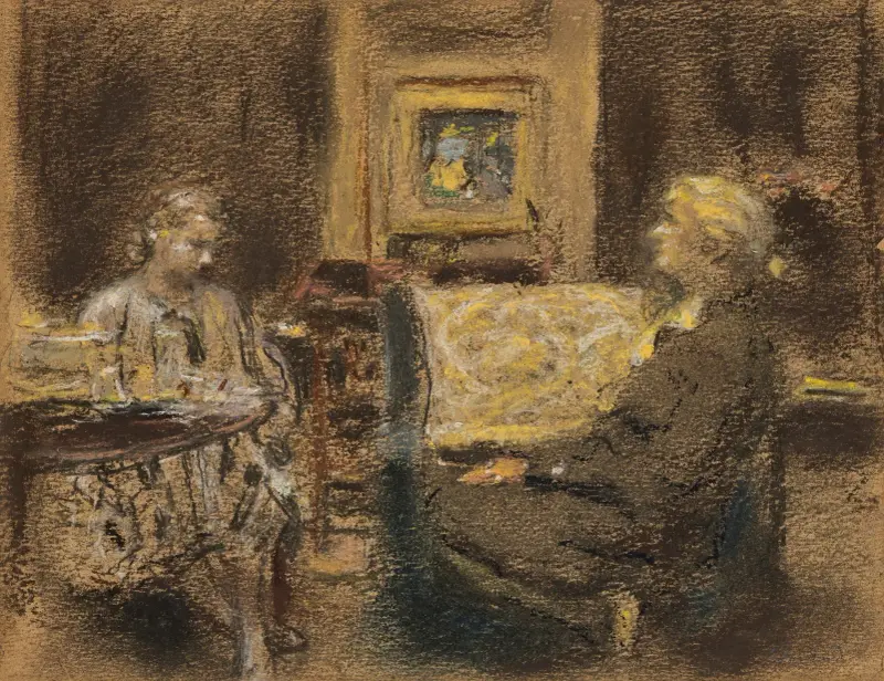 La Leçon d’histoire av Édouard Vuillard