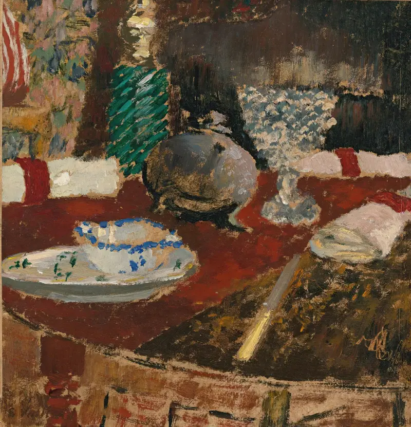 Såssnipan och servettringarna av Édouard Vuillard