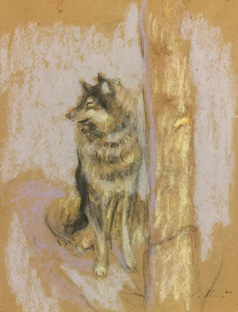 Varg- eller hunddjuret vid Gérardmer av Édouard Vuillard