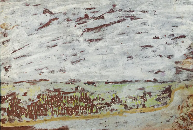 Tocques stränder vid Pont-l’Évêque av Édouard Vuillard