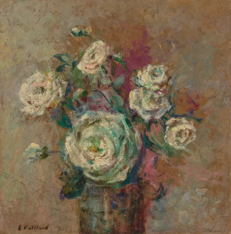 Weiße Rosen von Édouard Vuillard