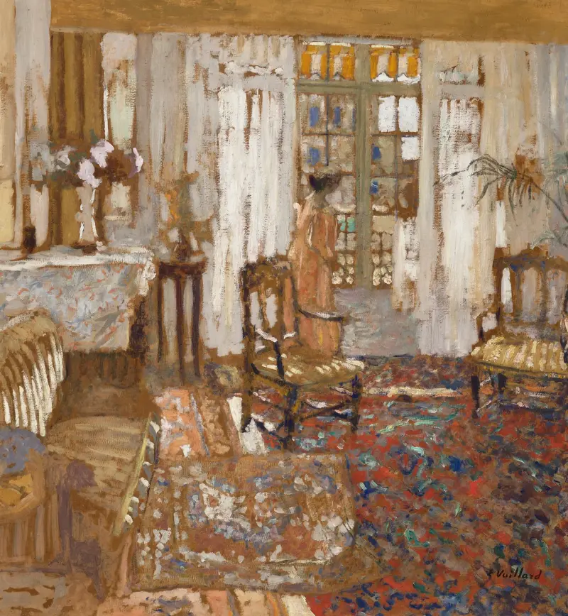 Madame Arthur Fontaine in Rosa von Édouard Vuillard