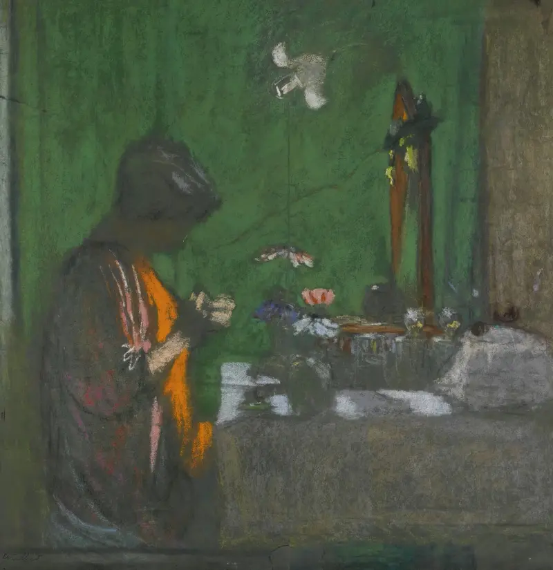 Madame Hessel vid sitt toalettbord av Édouard Vuillard