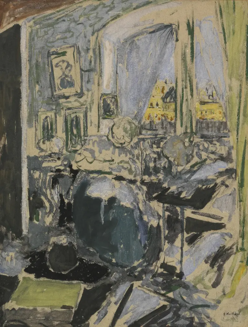 Madame Vuillard syende vid fönstret av Édouard Vuillard
