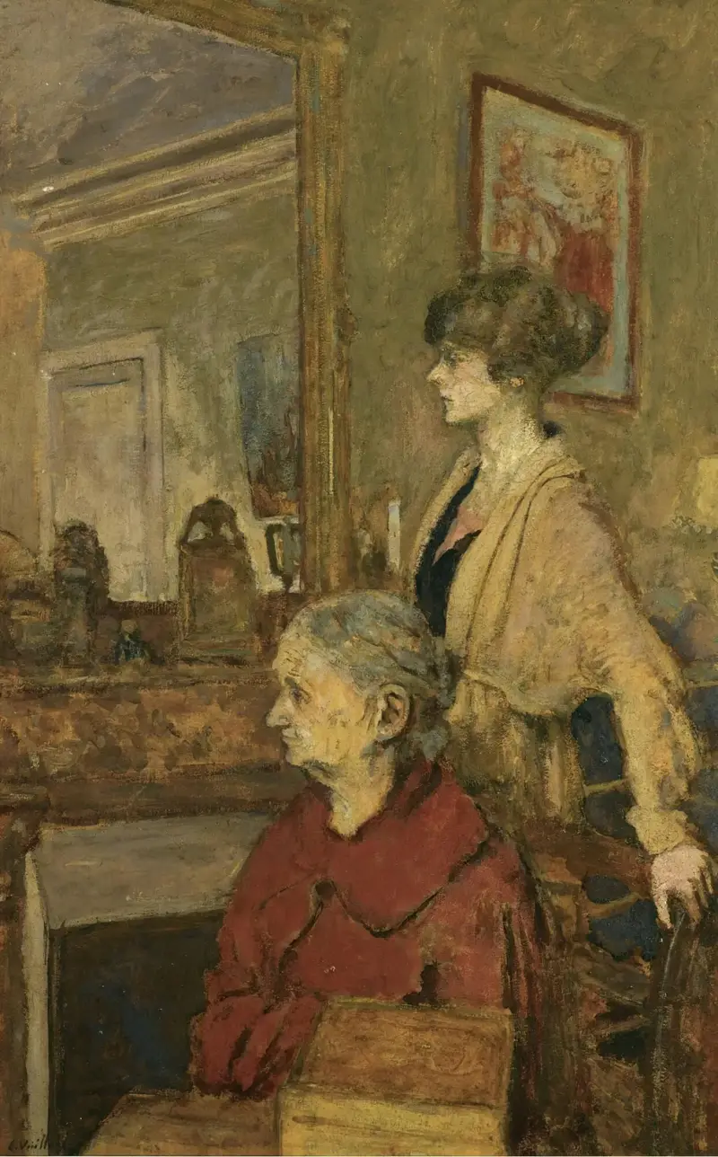 Madame Vuillard und Annette, Rue de Calais von Édouard Vuillard