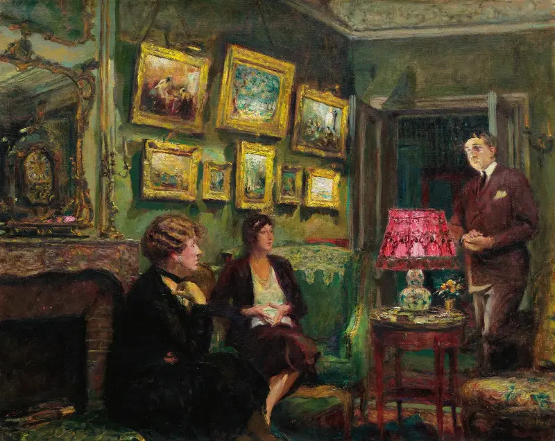 Fru Gillou hemma (Den perfekta harmonin) av Édouard Vuillard
