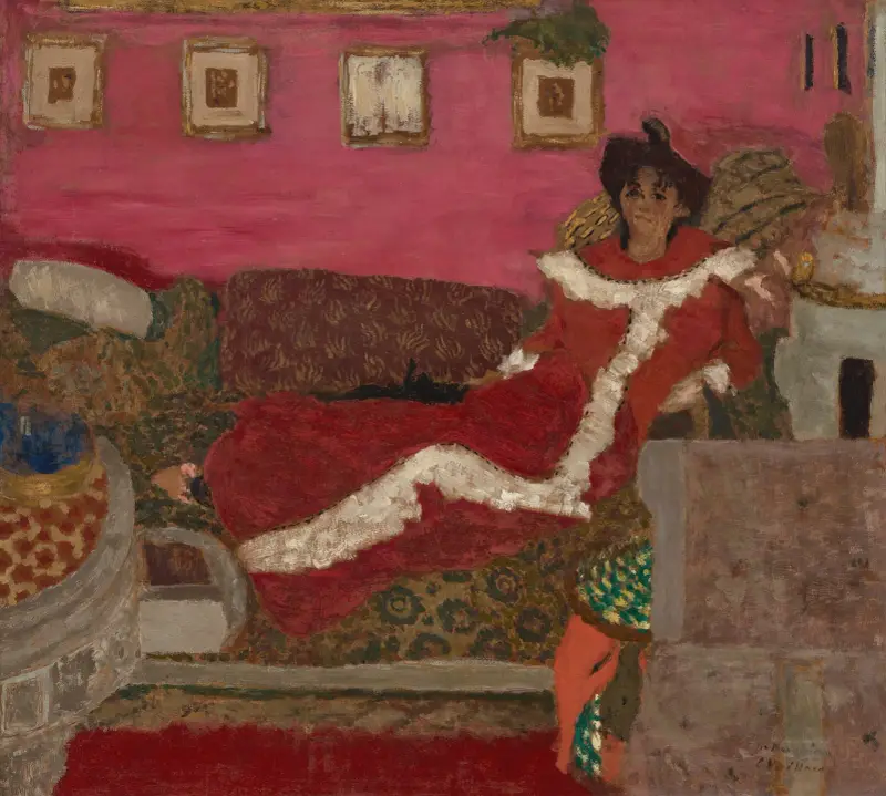 Porträtt av Madame Delierre, kallad Symfoni i rött av Édouard Vuillard