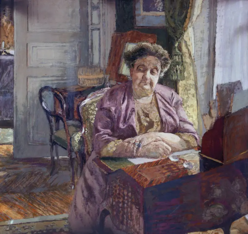 Porträtt av Madame Frantz Jourdain av Édouard Vuillard