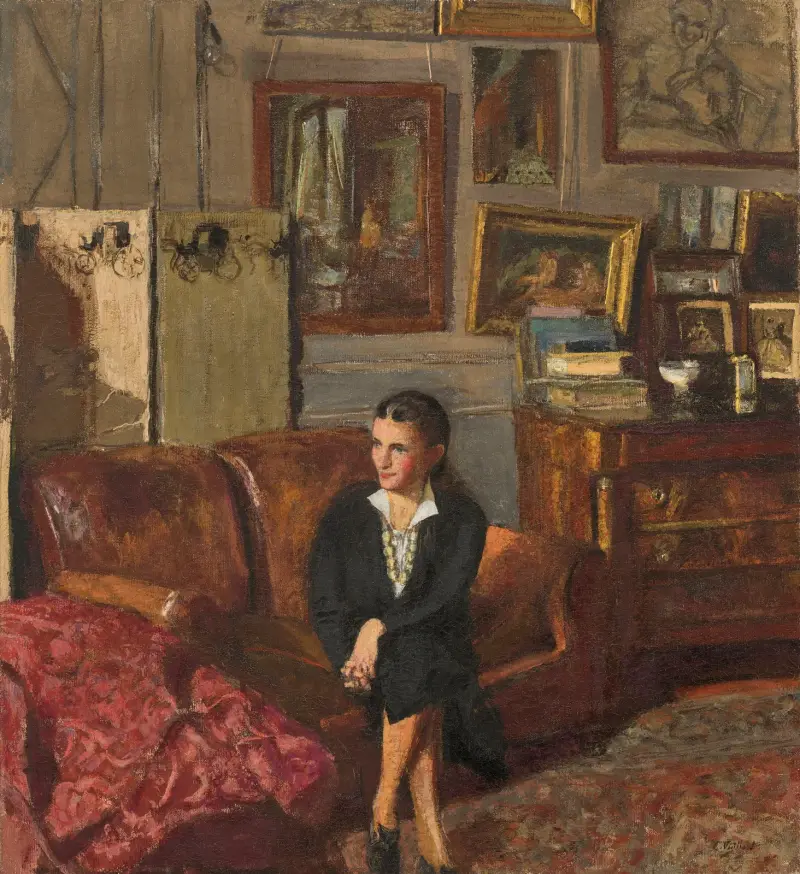 Porträtt av Madame Jean-Henri Adam av Édouard Vuillard