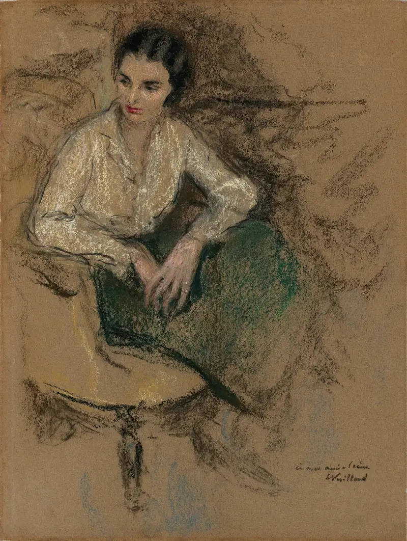 Porträtt av Irène Montanet, 1931 av Édouard Vuillard