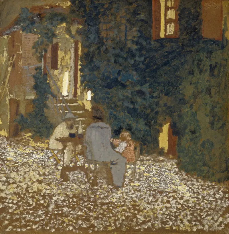 Mahlzeit im Garten von Édouard Vuillard