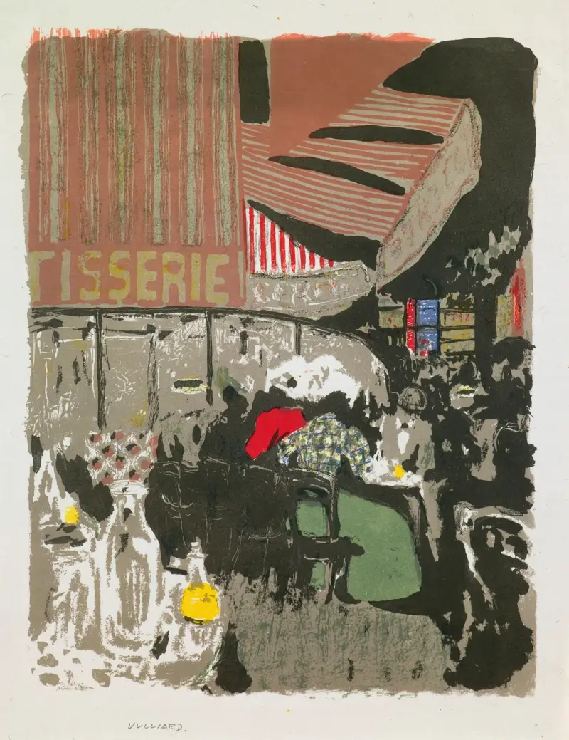 Konditoriet, ur 'Landskap och interiörer' av Édouard Vuillard