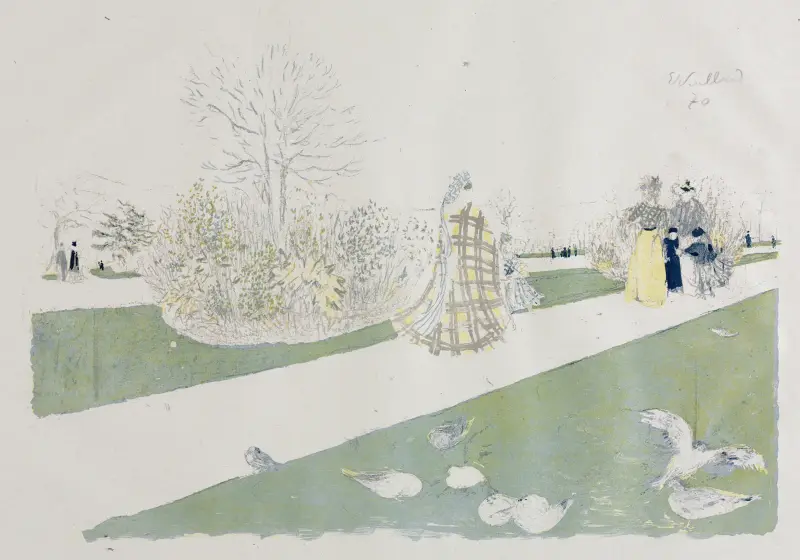 Tuileriträdgården av Édouard Vuillard