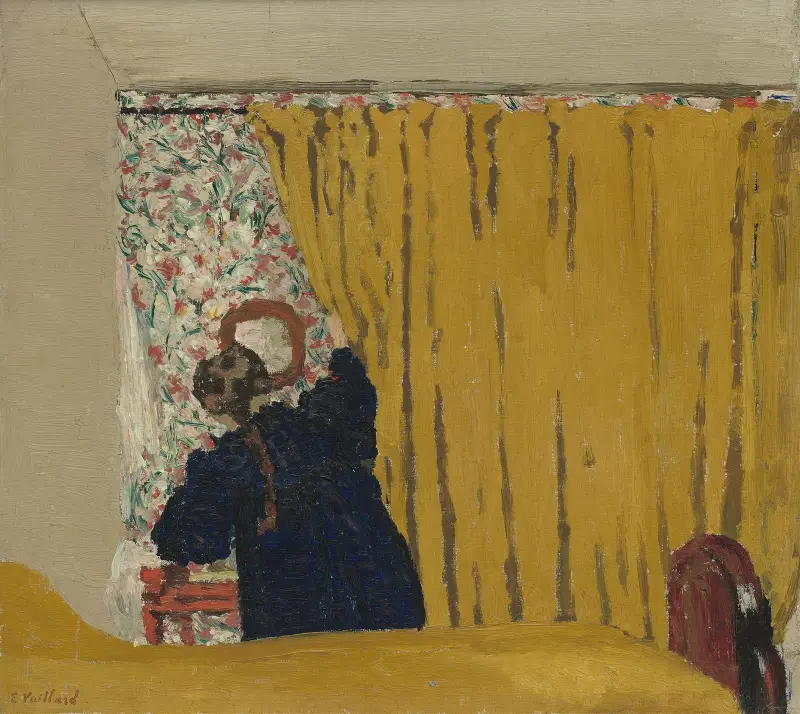 Den gula ridån av Édouard Vuillard