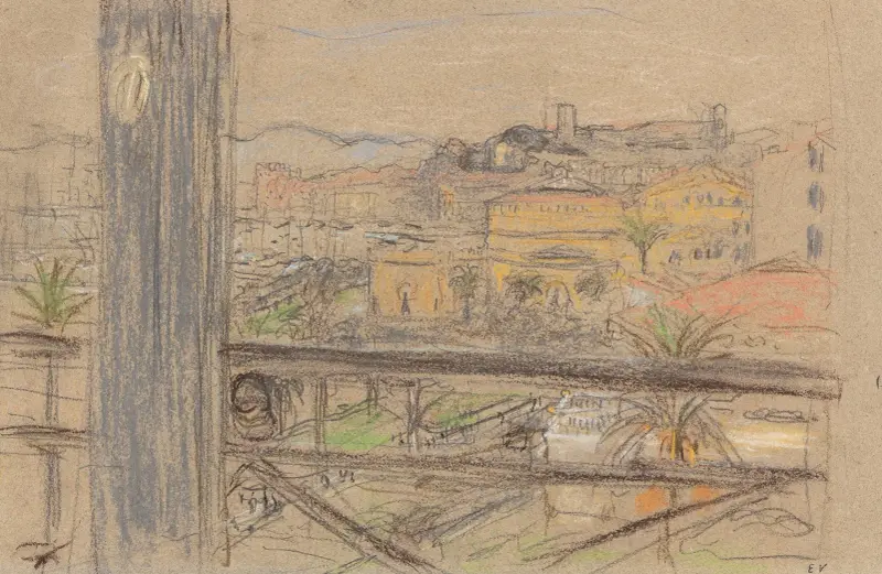 Utsikt över Suquet av Édouard Vuillard