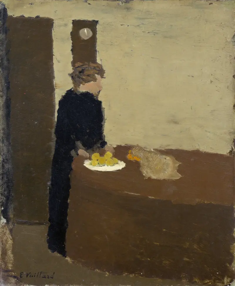 Frau in Schwarz von Édouard Vuillard