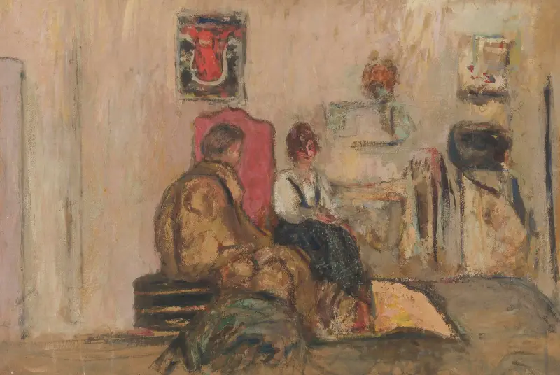 Yvonne Printemps w swojej loży, Édouard Vuillard