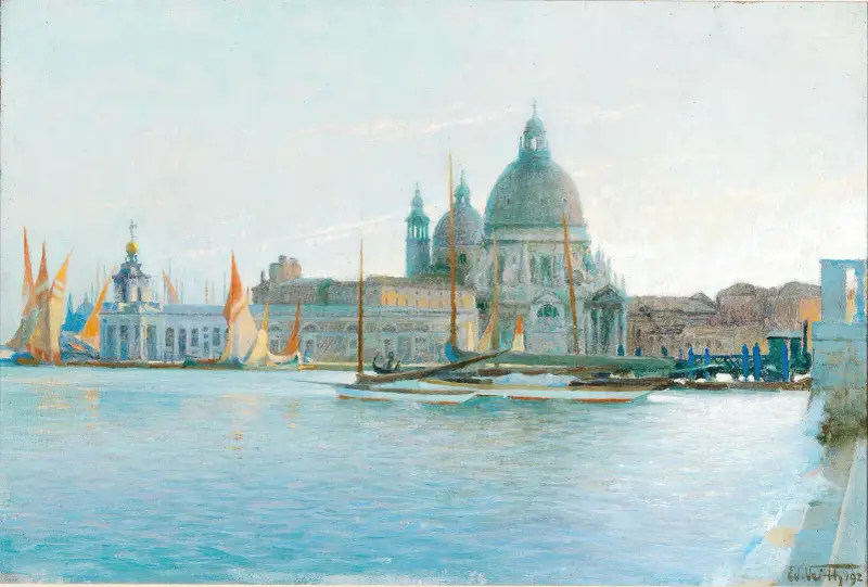 Venedig – Santa Maria della Salute av Eduard Veith