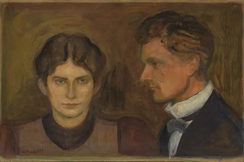 Aase and Harald Nørregaard av Edvard Munch