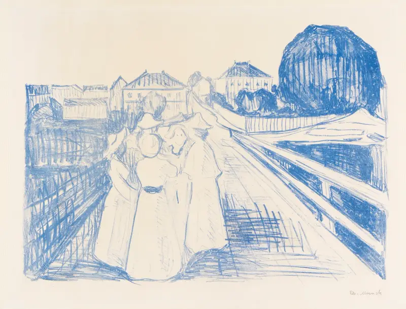 Auf der Brücke von Edvard Munch