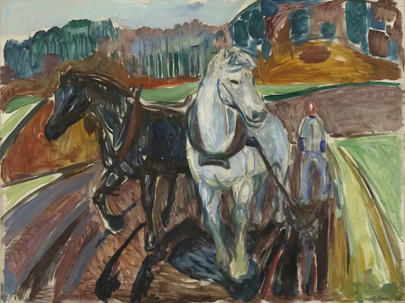 Herbstpflügen von Edvard Munch