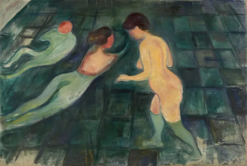 Koupající se ženy, 1896, Edvard Munch