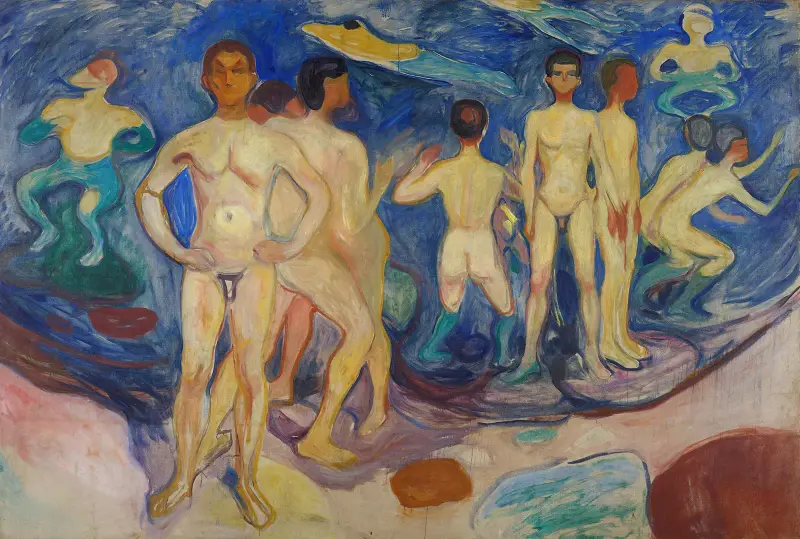 Bathing Young Men av Edvard Munch