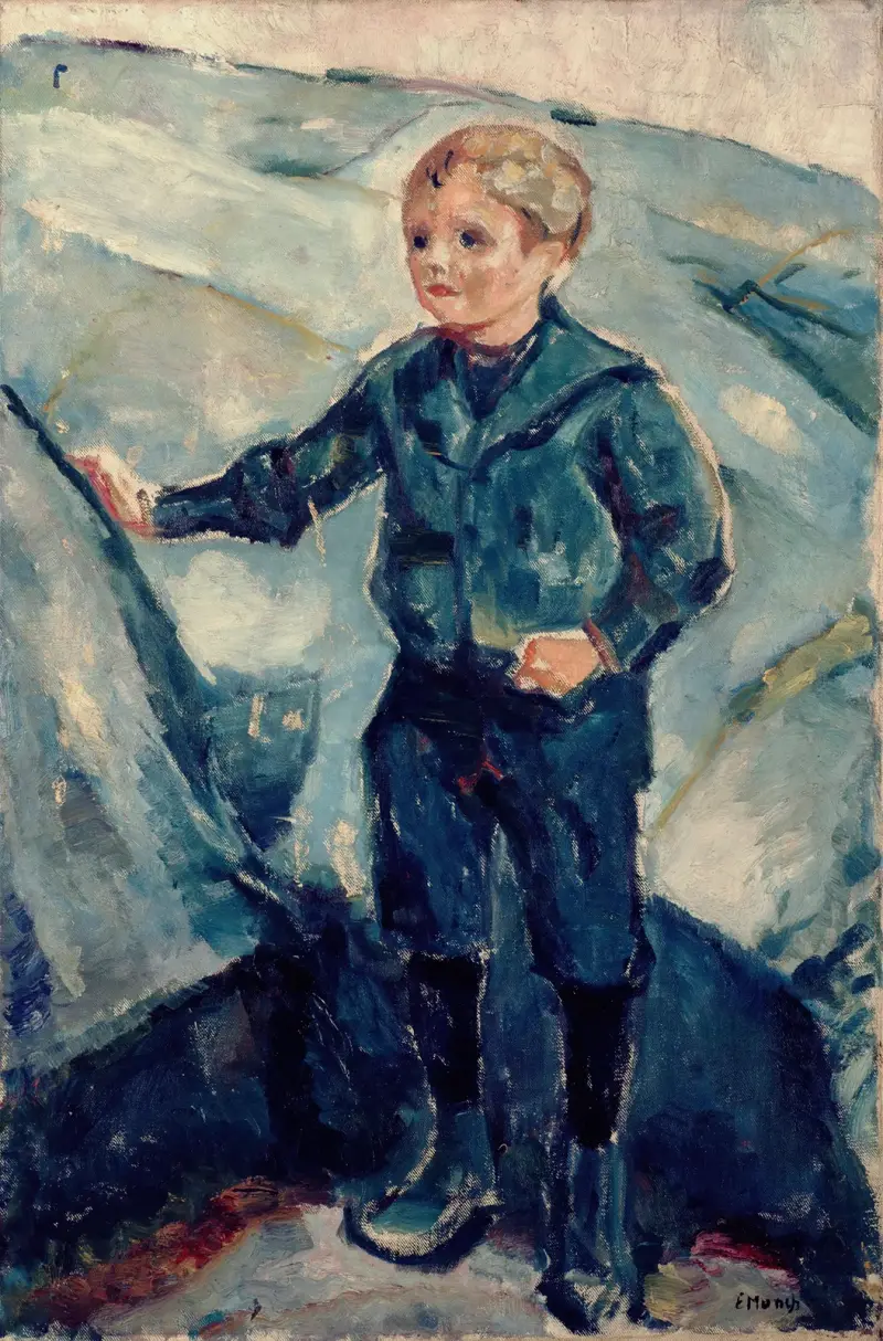 Chłopiec w błękicie, Edvard Munch