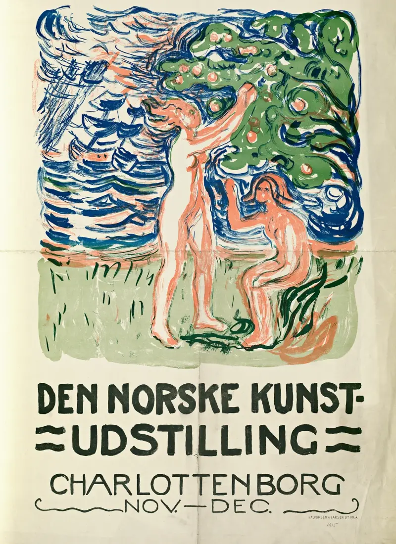 Die norwegische Kunstausstellung, Charlottenborg von Edvard Munch
