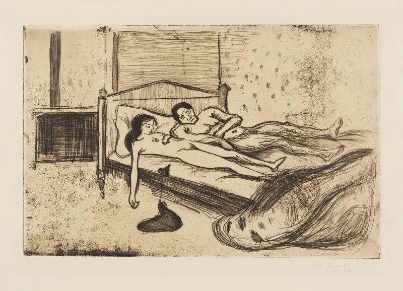 Double Suicide av Edvard Munch