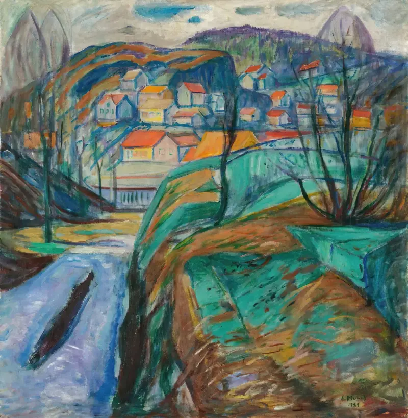 Kragerø na wiosnę, Edvard Munch