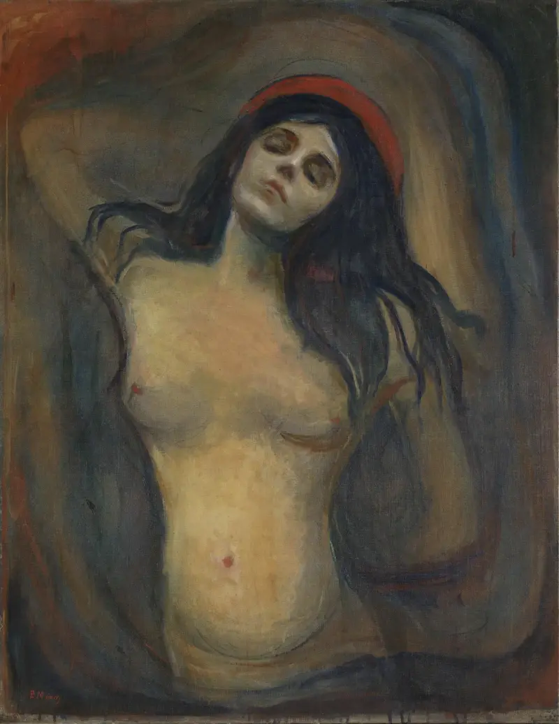 Madonna, 1894 av Edvard Munch