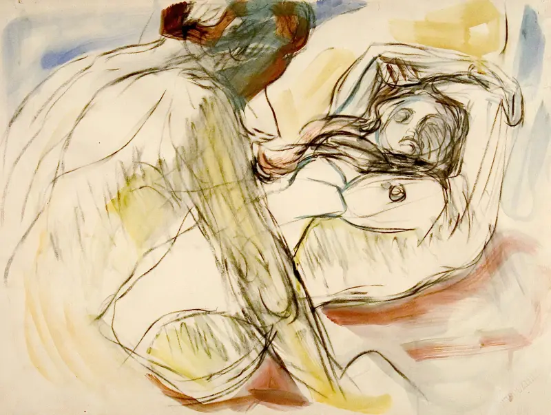 Mann og kvinne av Edvard Munch