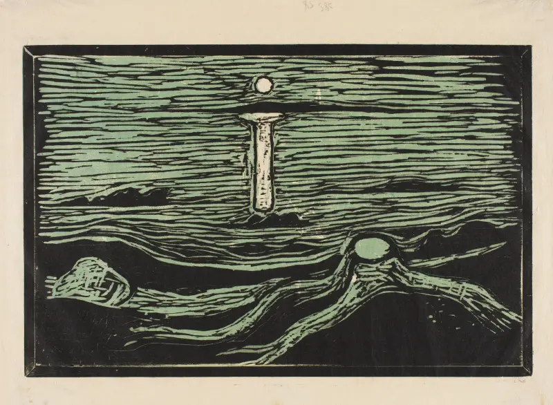 Mystical Shore av Edvard Munch
