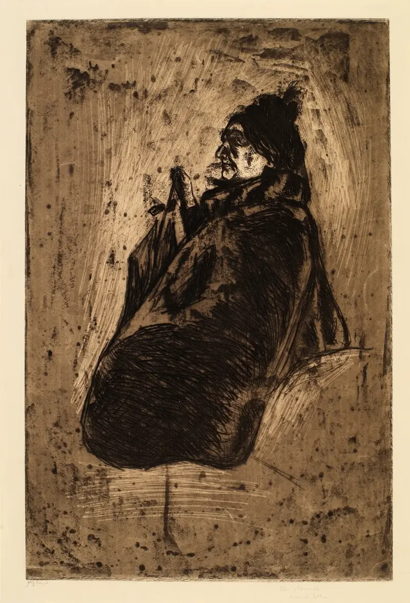 Alte Frau von Edvard Munch