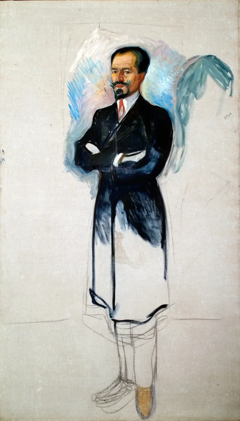 Porträtt av Ernest Thiel (studie), 1907 – nr 1 av Edvard Munch