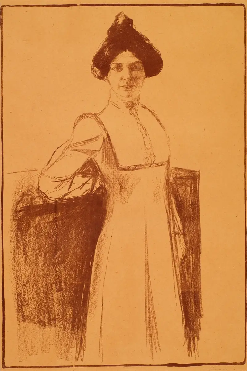 Porträt von Märta Sandal von Edvard Munch