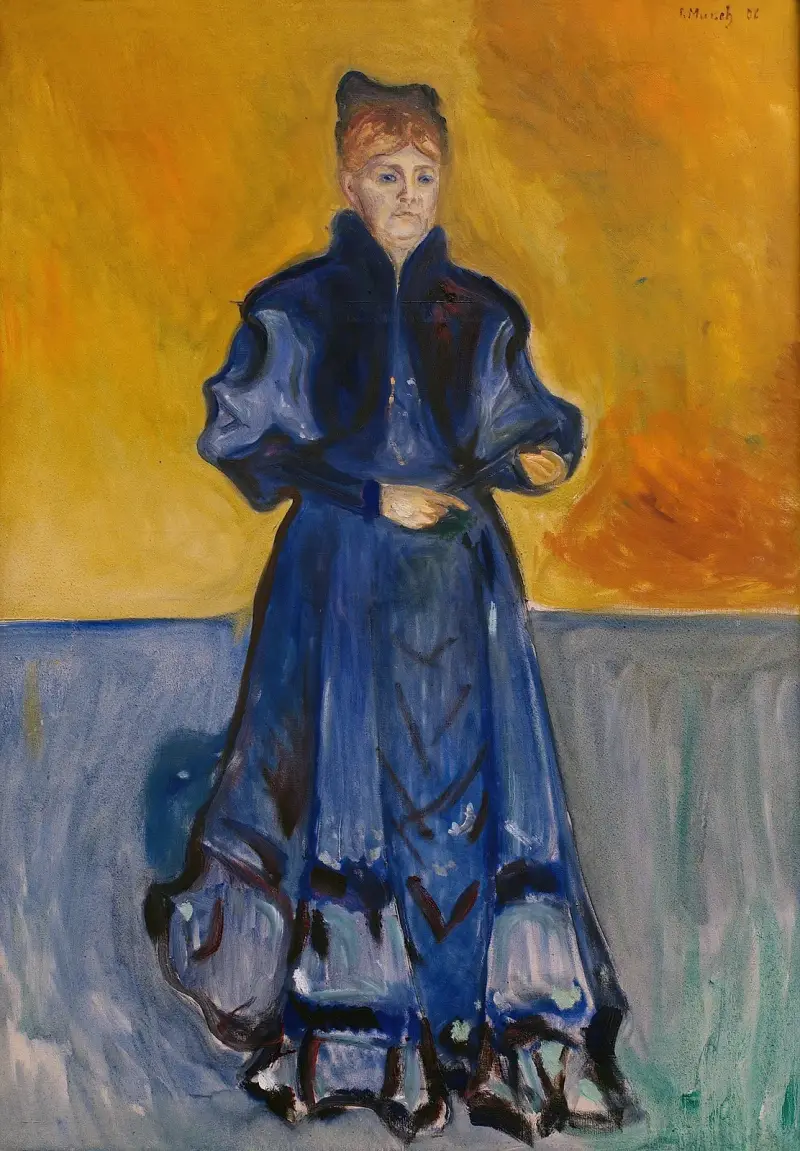 Porträtt av Elisabeth Förster-Nietzsche av Edvard Munch