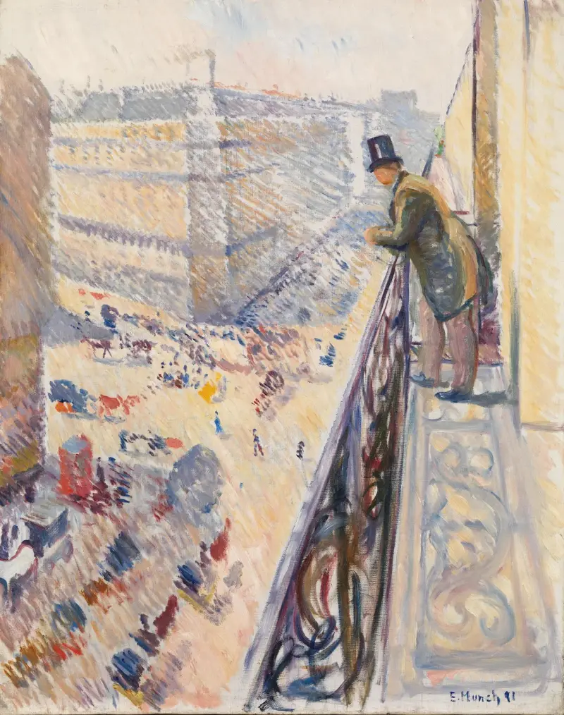 Rue Lafayette von Edvard Munch
