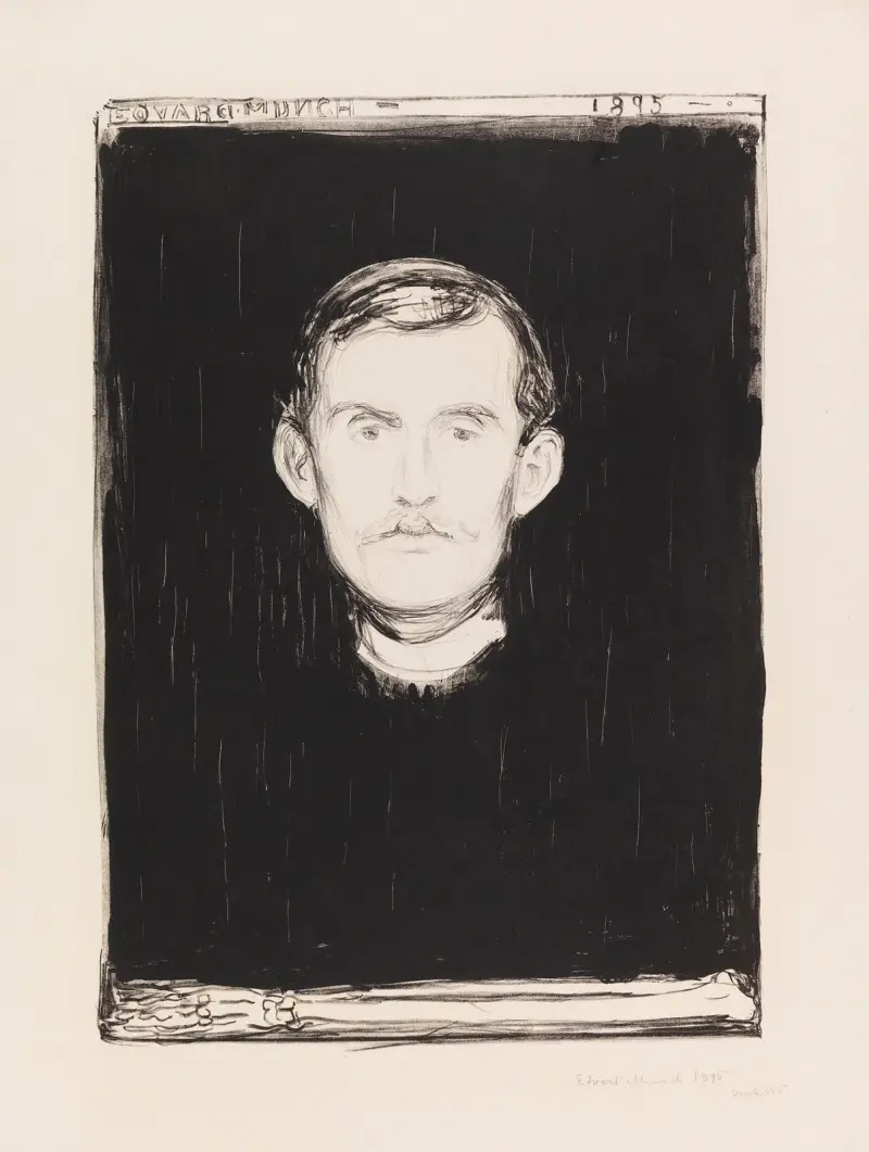 Selbstbildnis von Edvard Munch