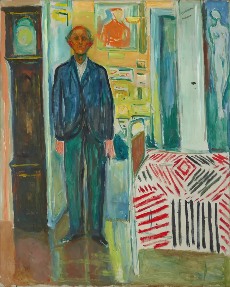 Autoportret, 1940, Edvard Munch