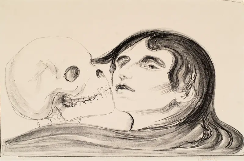 The Kiss of Death av Edvard Munch