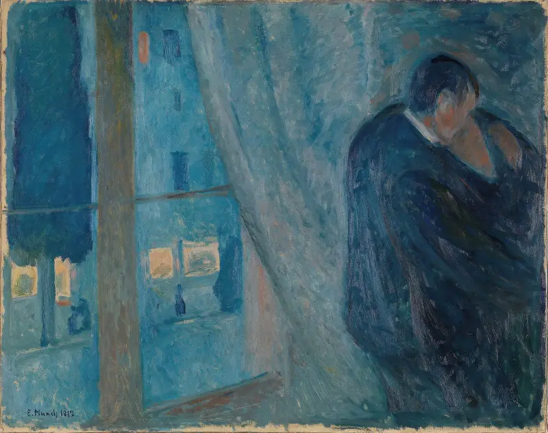 The Kiss av Edvard Munch