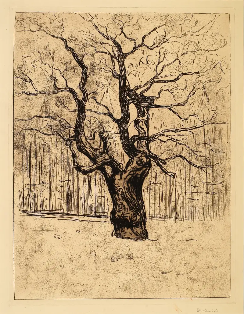 Die Eiche, Nr. 1 von Edvard Munch