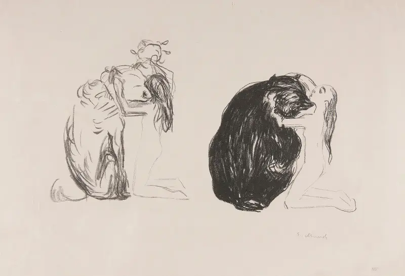 Och Omega mötte björnen, Alfa och Omega av Edvard Munch