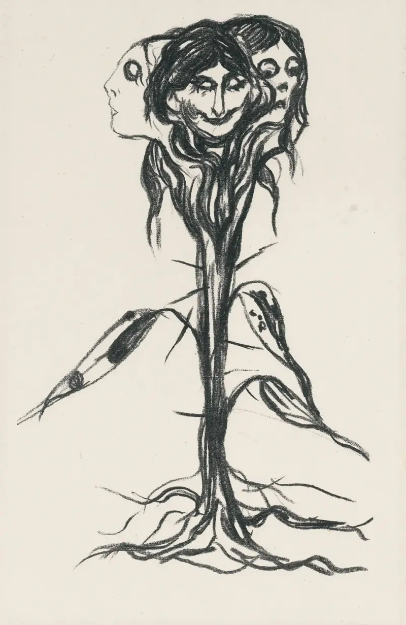 Vignette; Amaryllis av Edvard Munch