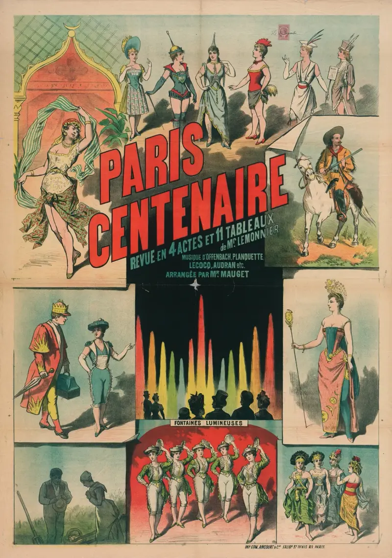 Paris Centenaire: Revue in 4 Akten und 11 Bildern von Herrn Lemonnier von Edward Ancourt