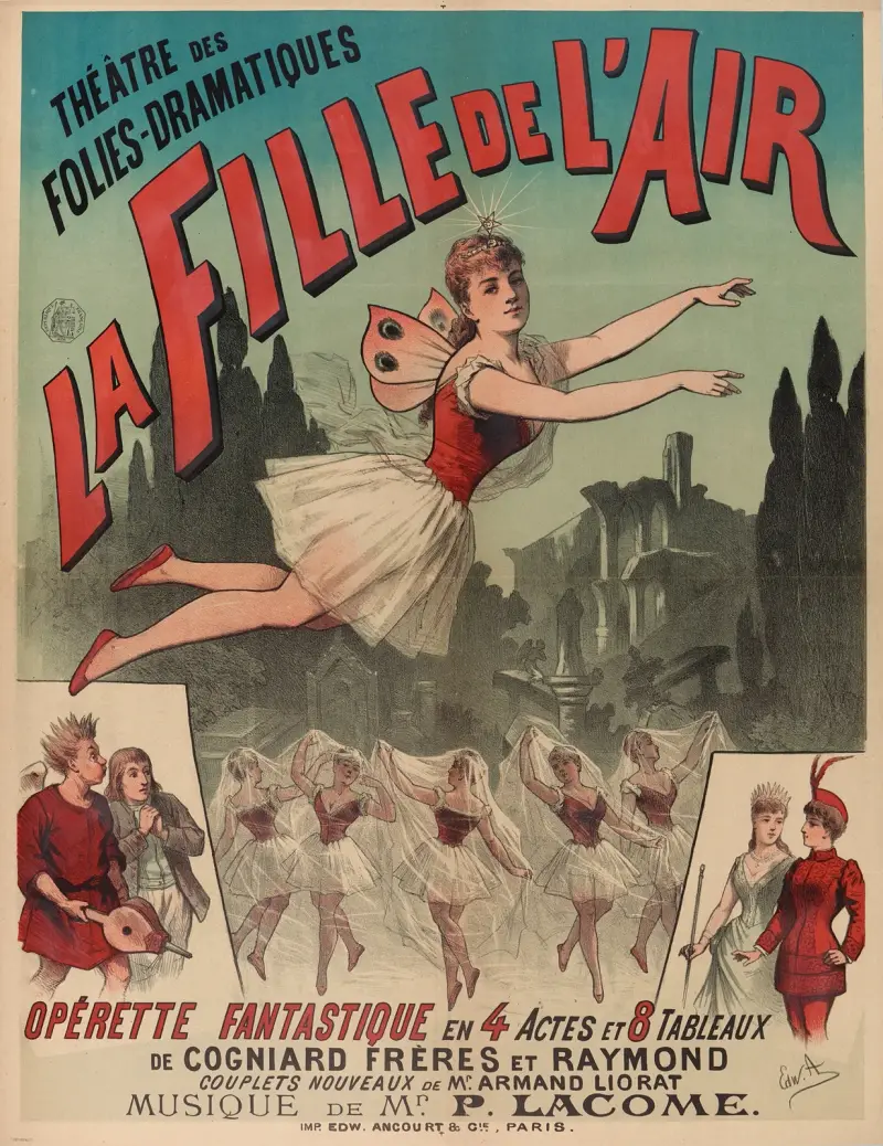 Théâtre des Folies-Dramatiques. Luftens dotter av Edward Ancourt