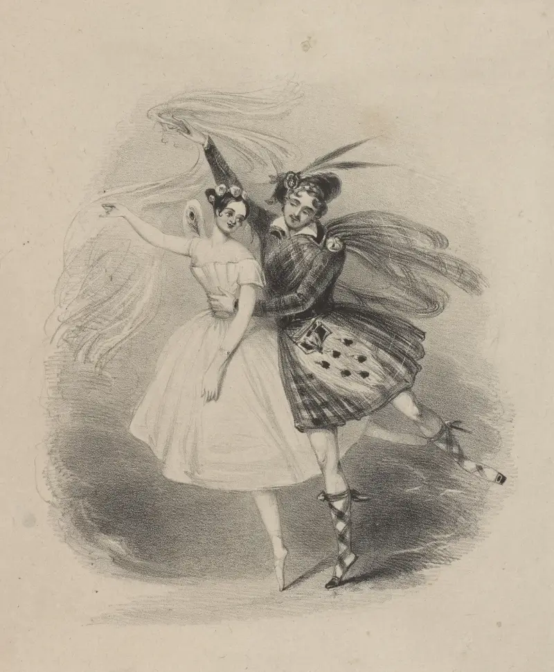 La Sylphide, 1837, Alfred Edward Chalon
